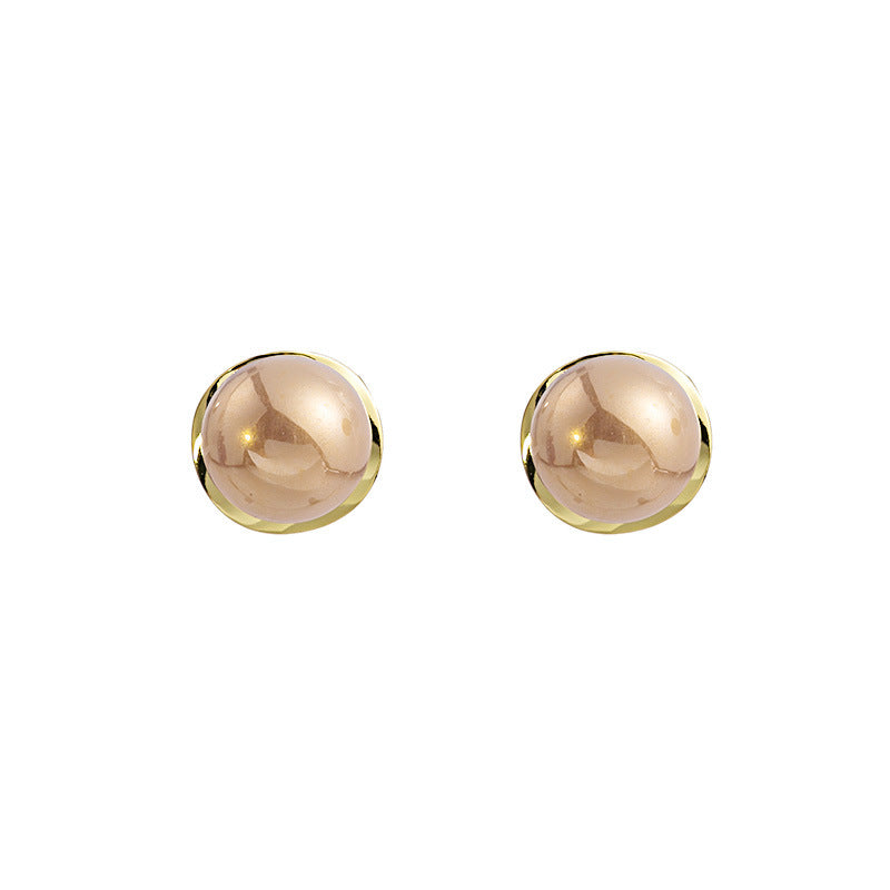 Wholesale Geometric Metal Pearl Earrings