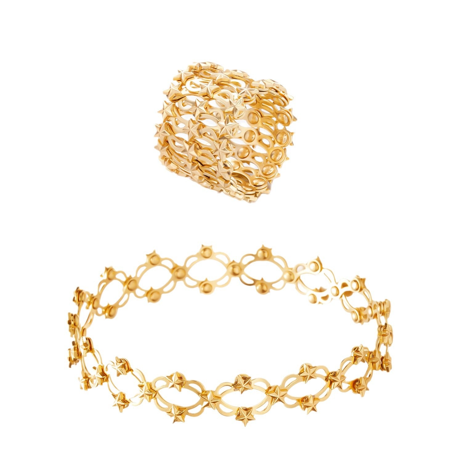 Wholesale  star love a two-wear telescopic magic ring