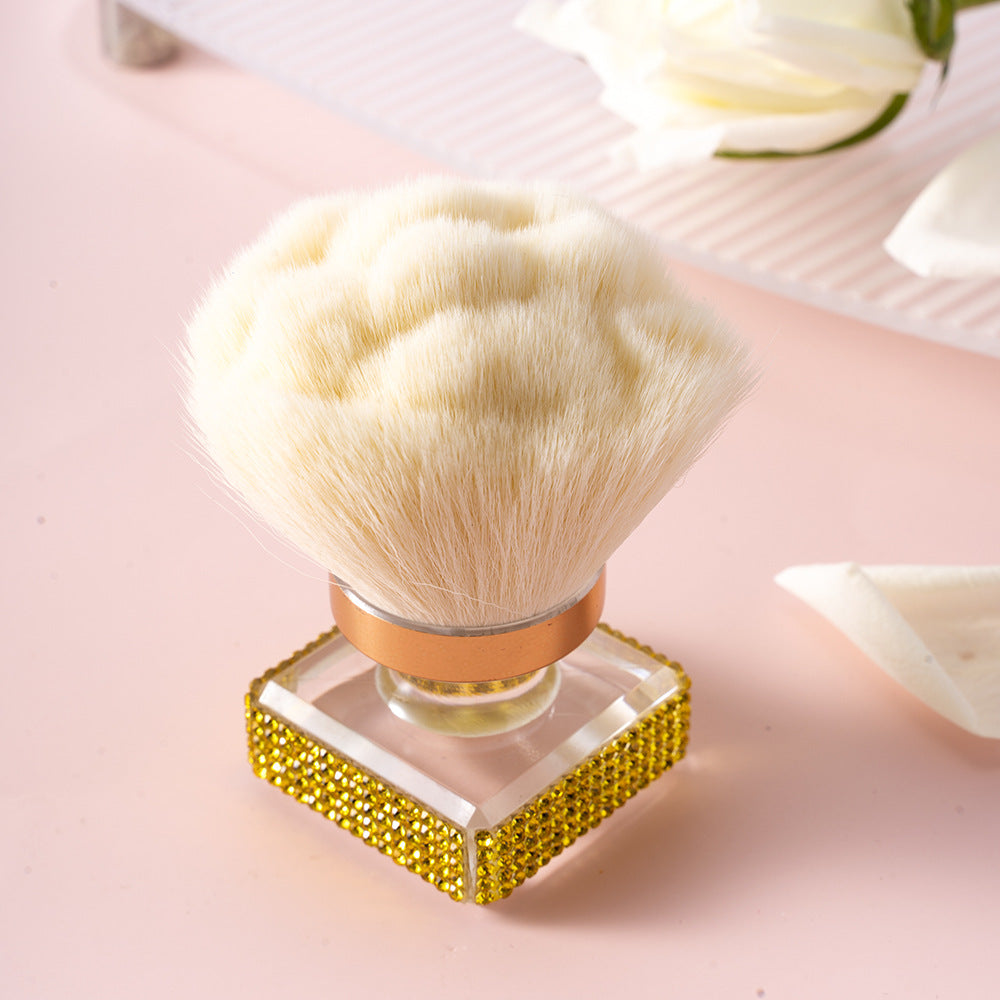 Wholesale Rose Shaped Rhinestone Nail Powder Brush Foundation Brush Makeup Brush Beauty Tools ACC-MB-ZhiYa001