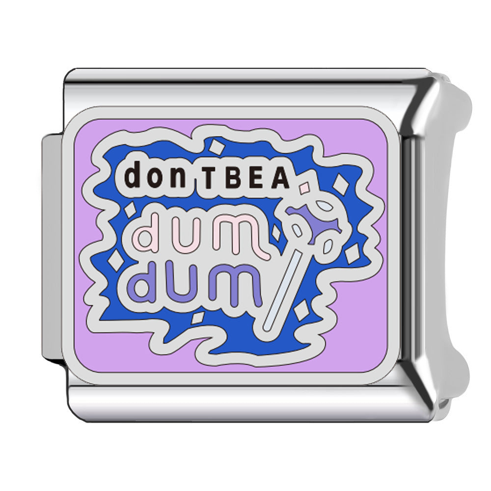 Wholesale    Italian Charm Bracelet 9mm DIY macaron-colored Creative Stainless Steel Composable Bracelet