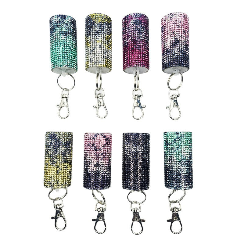 Wholesale Fashion gradient diamond keychain