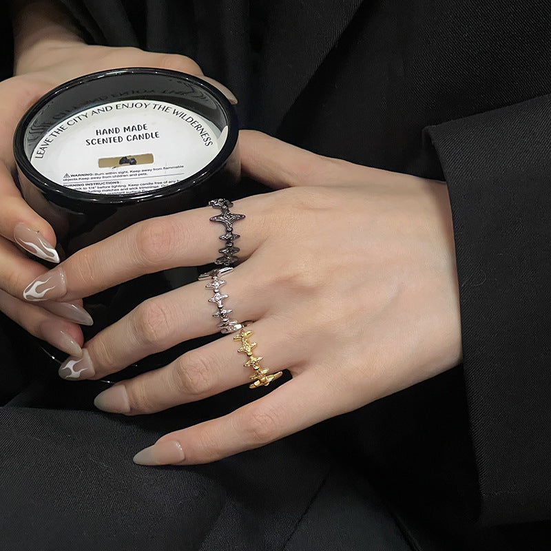 Wholesale Star Copper Open Adjustable Rings ACC-RS-JiuHao031