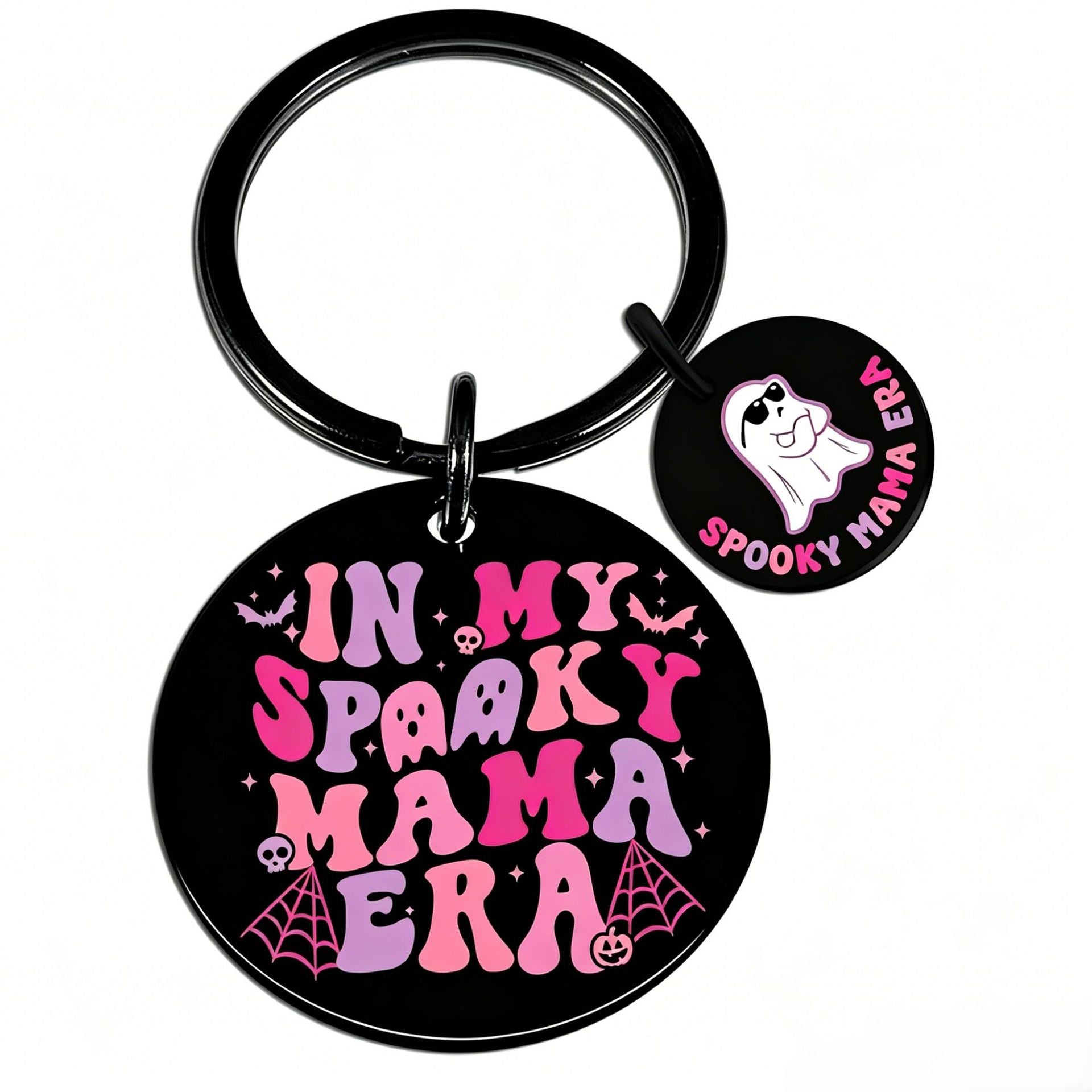 Wholesale  Ghost Pattern Stainless Steel Keychain Decorative Accessory for Party Gifts