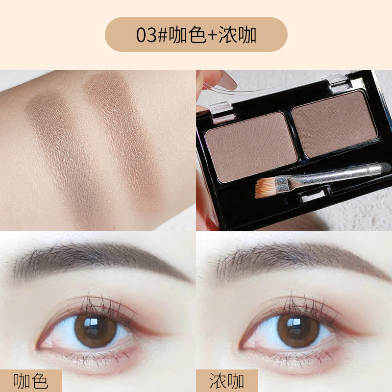 Wholesale makeup natural two-tone eyebrow powder