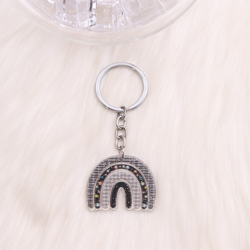 Wholesale Rainbow Acrylic Keychain