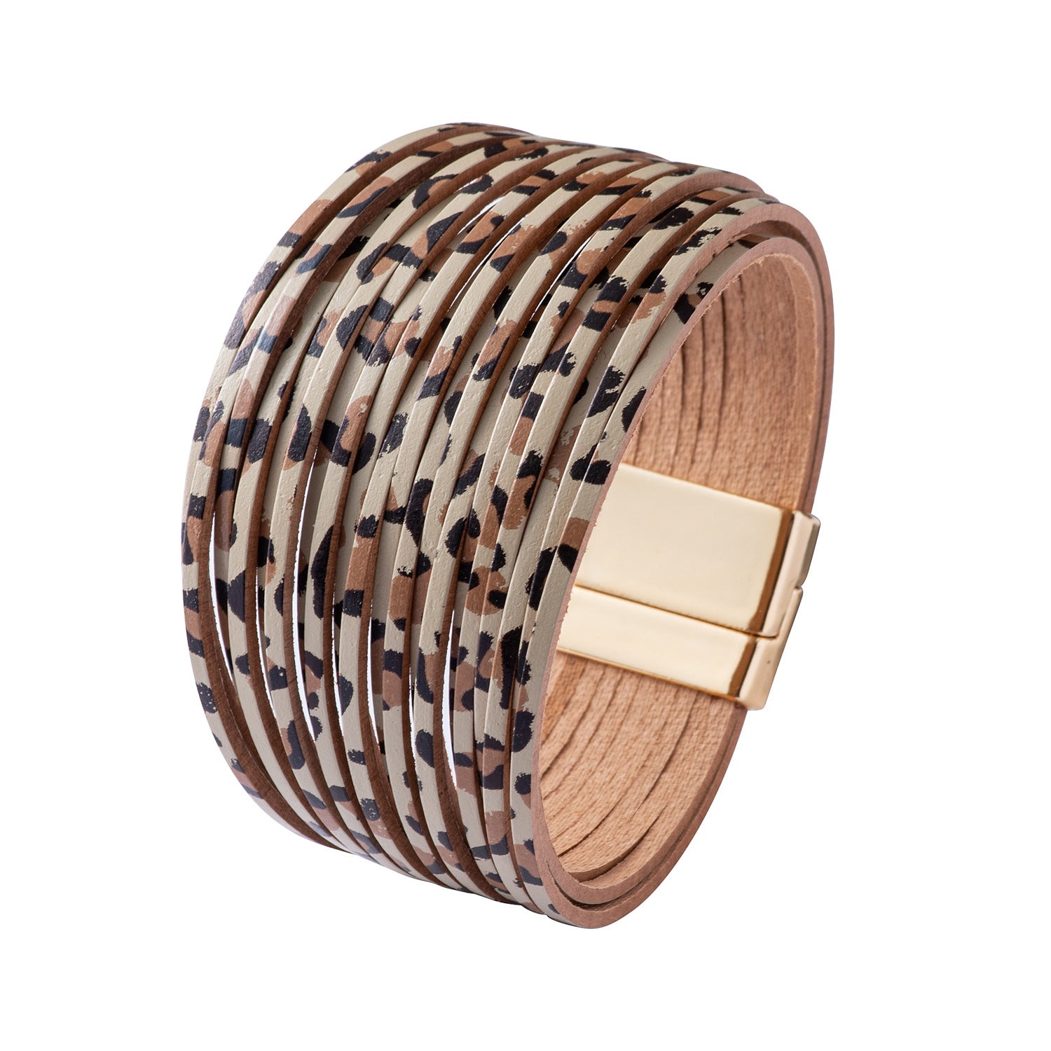 Wholesale Gradient Leather Cord Mixed Color Leather Bracelet ACC-BT-Shangy005