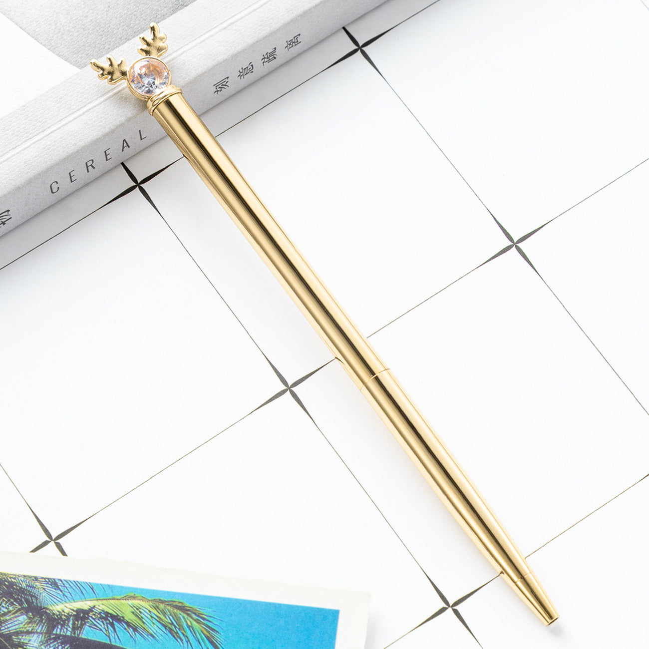 Wholesale Creative Cartoon Deer Head Style Pen  Ballpoint Pen