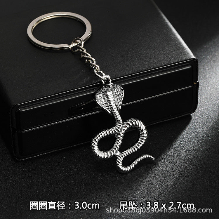 Wholesale Stainless steel spike cross eagle keychain  metal pendant