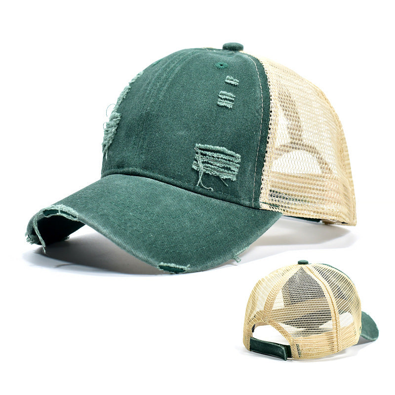 Wholesale Mesh Hat Cotton Hole Plain Baseball Cap ACC-HT-XinMao002