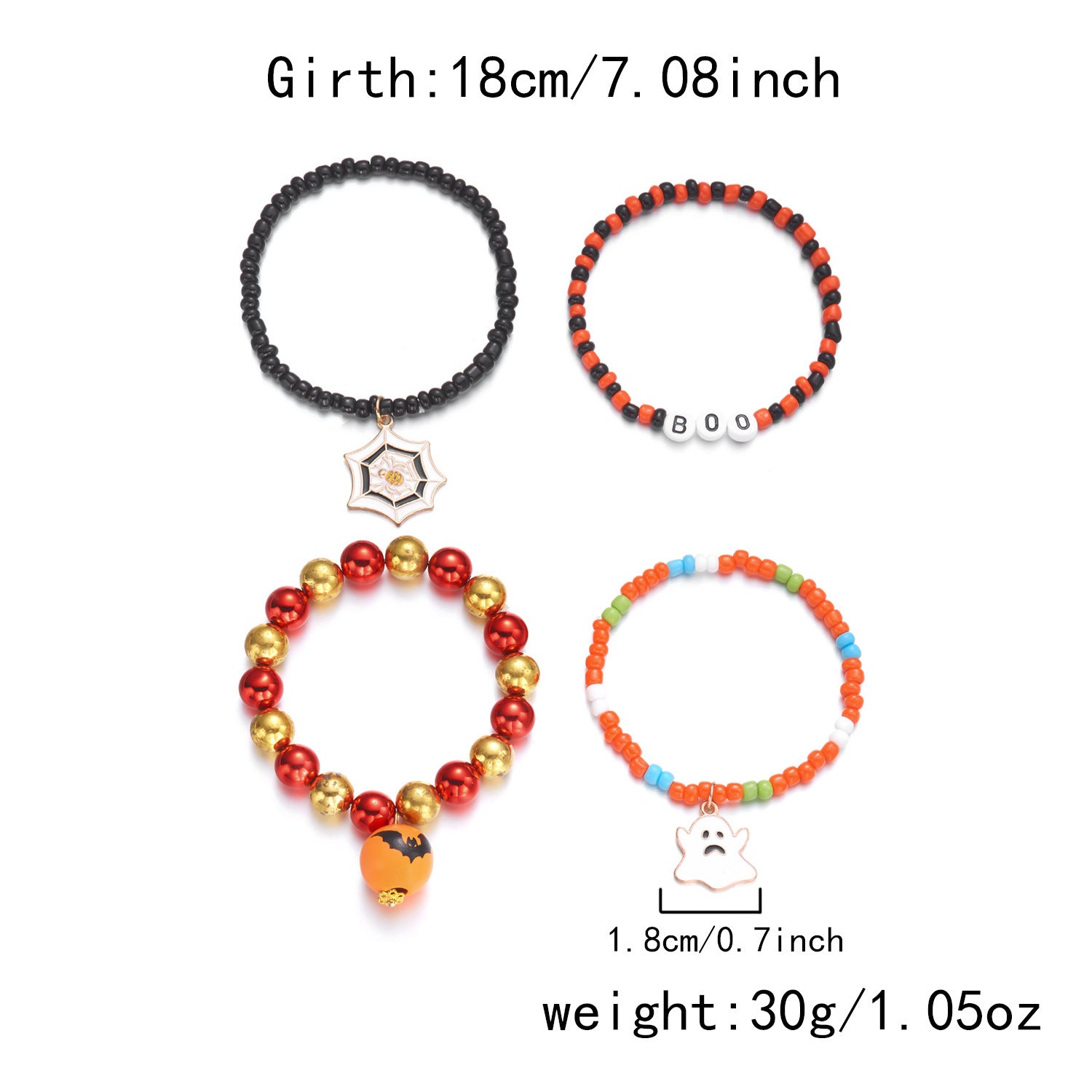 Wholesale  Ghost Bat Bracelet Set
