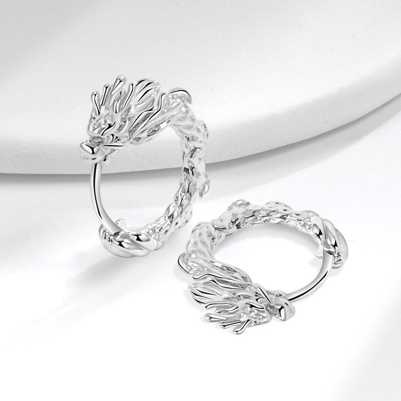 Wholesale Animal Year Earrings Dragon Pattern Wrapped Earrings ACC-ES-YJY001