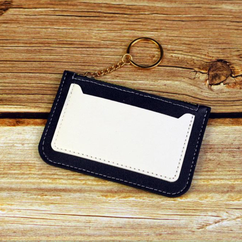 Wholesale Color Block PU Card Holder Coin Purse Trendy Everyday Fashion Accessory Gift