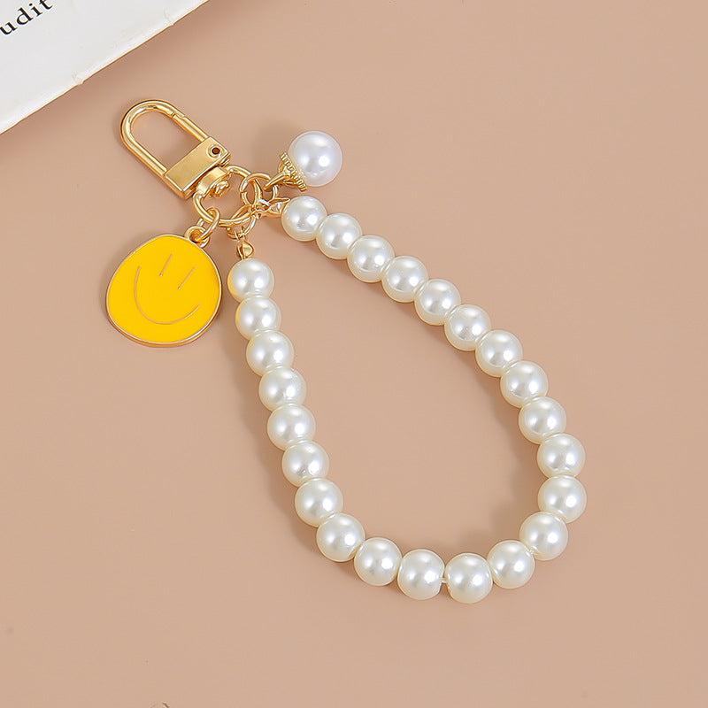 Wholesale Colorful Smiley Face Alloy Keychain - Irregular Expression Bag Charm,  Trendy Accessory