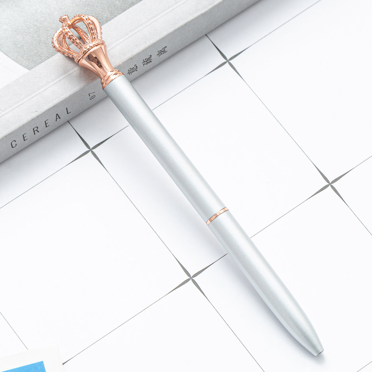 Wholesale Back to School Crown ballpoint pen cute cartoon  metal pen