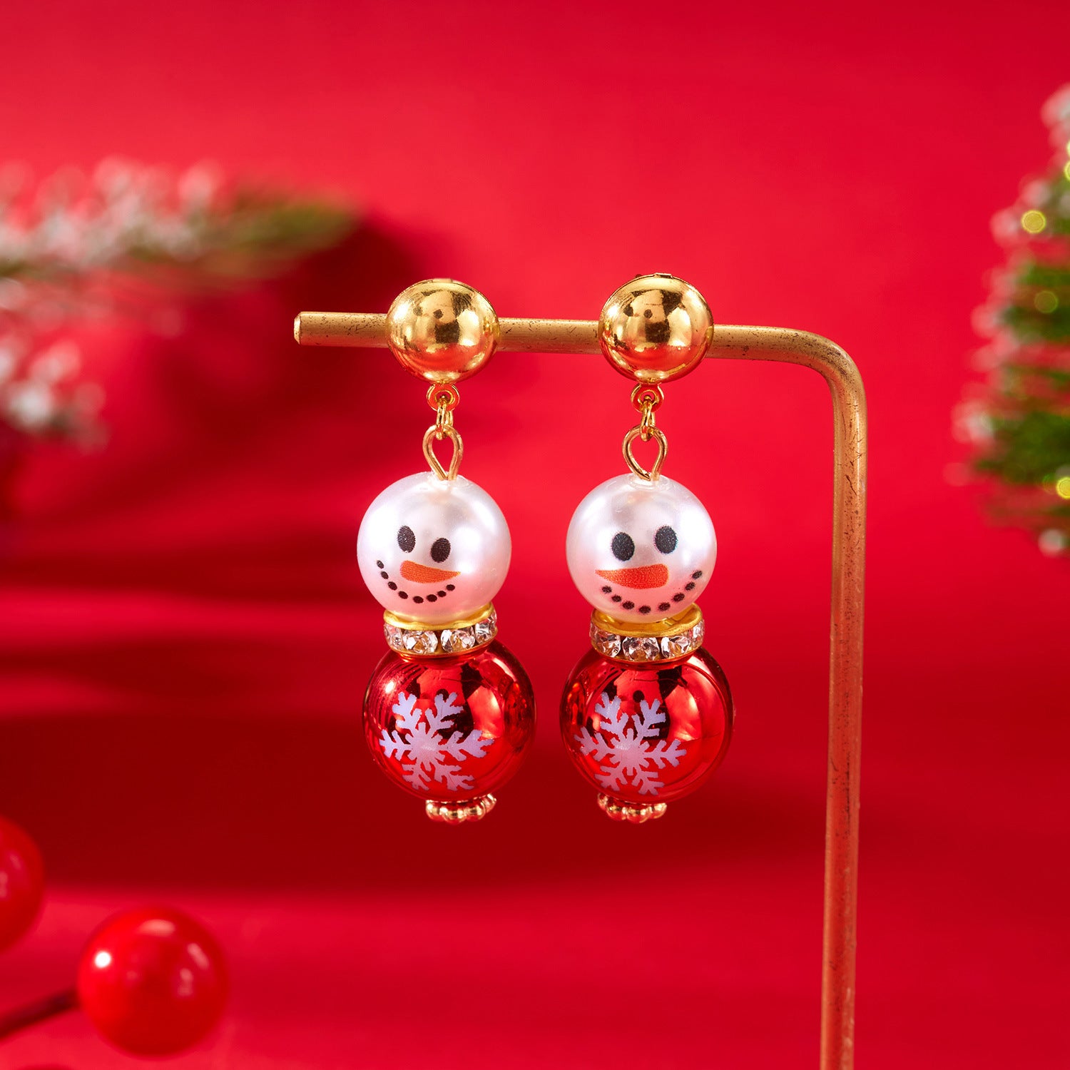 Wholesale Christmas Snowman  Earrings
