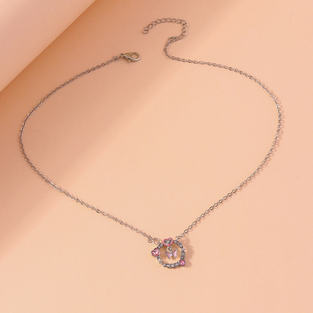 Wholesale  all-match animal love clavicle chain  temperament butterfly love necklace