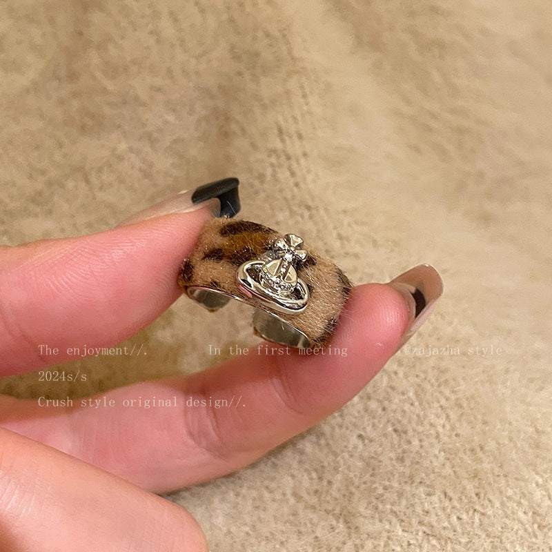 Wholesale Leopard Planet Zircon Adjustable Ring