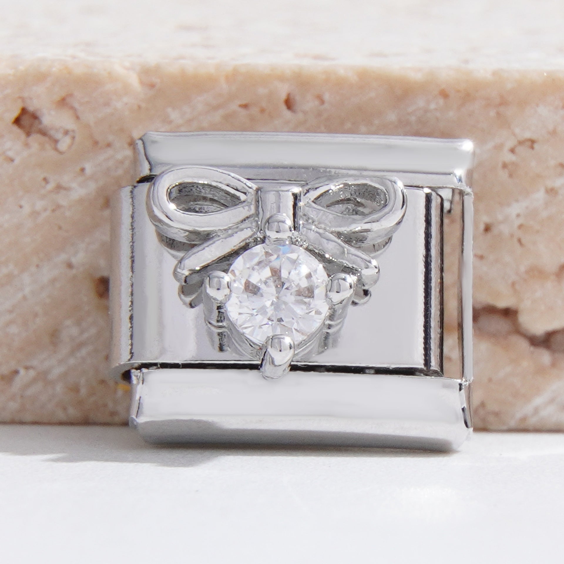 Wholesale 9mm Italian Charm Starter Bracelets DIY square Single Section Creative Stainless Steel Composable Bracelet