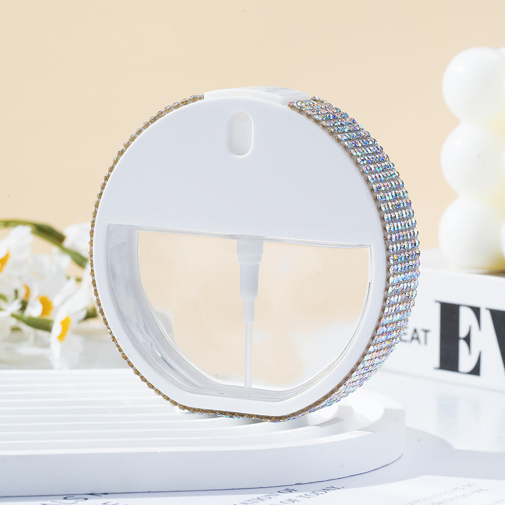 Wholesale 35ml round alcohol spray bottle keychain