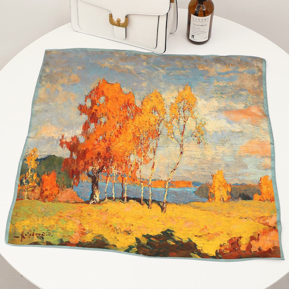 Wholesale  Silk f Women' s Autumn f f All-match Hair Band Fashion Small Square f