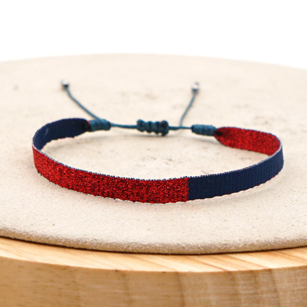 Wholesale Ethnic Style Webbing Lucky Stacking Bracelets Miyuki ACC-BT-Qiqi020