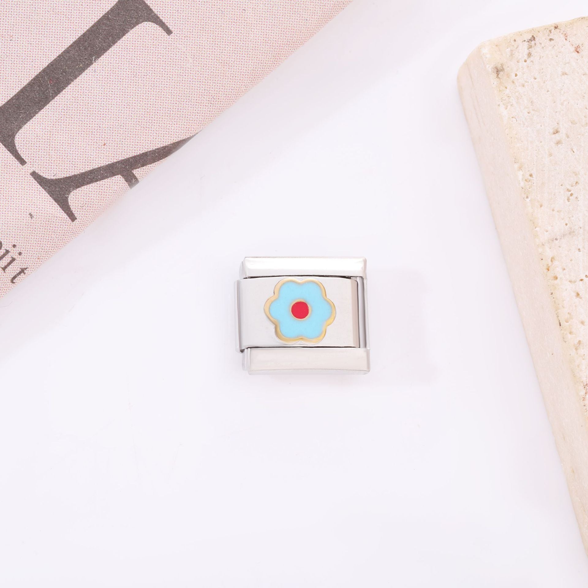 Wholesale 10pcs Italian Charm Bracelet 9mm DIY Splicing Removable Mother's Day Stainless Steel Composable Bracelet