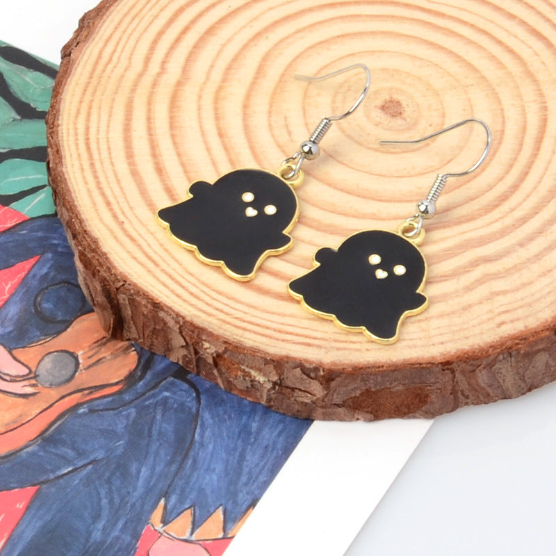 Wholesale Metal Ghost Earrings Sweet Cool Wind Style Fashion Accessory for Women