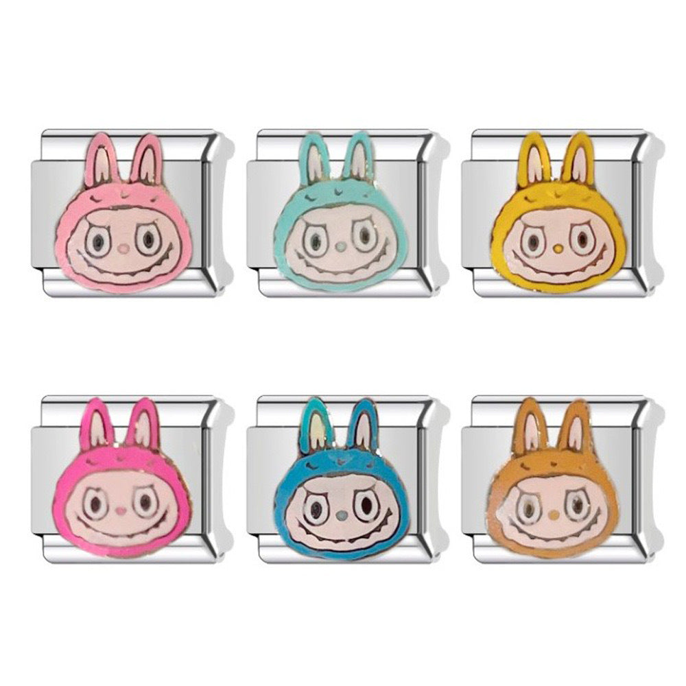 Wholesale Italian Charm Bracelet 9mm DIY Splicing Cute Cartoon Stainless Steel Composable Bracelet