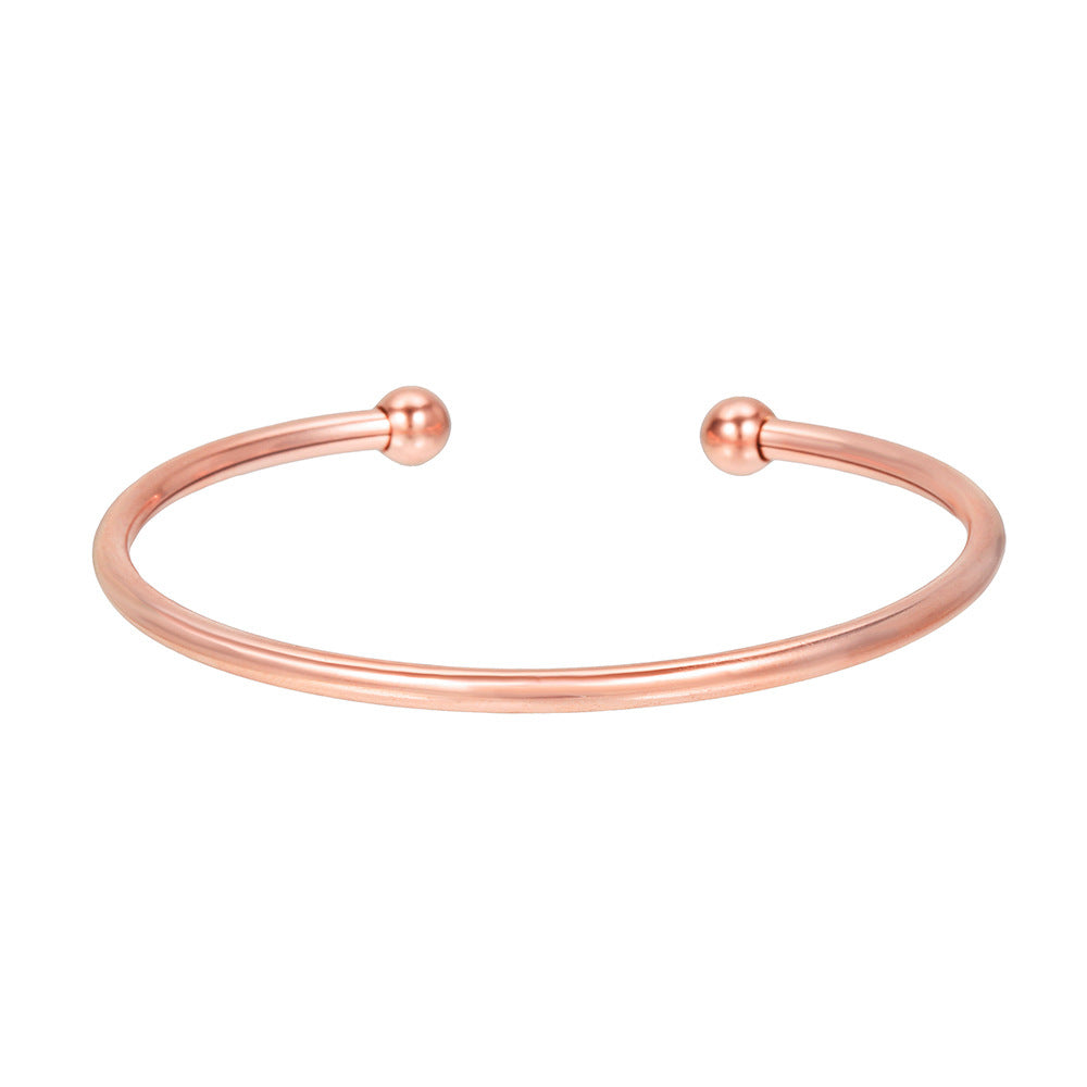 Wholesale  Titanium Steel Plated C-shaped Opening Bracelet