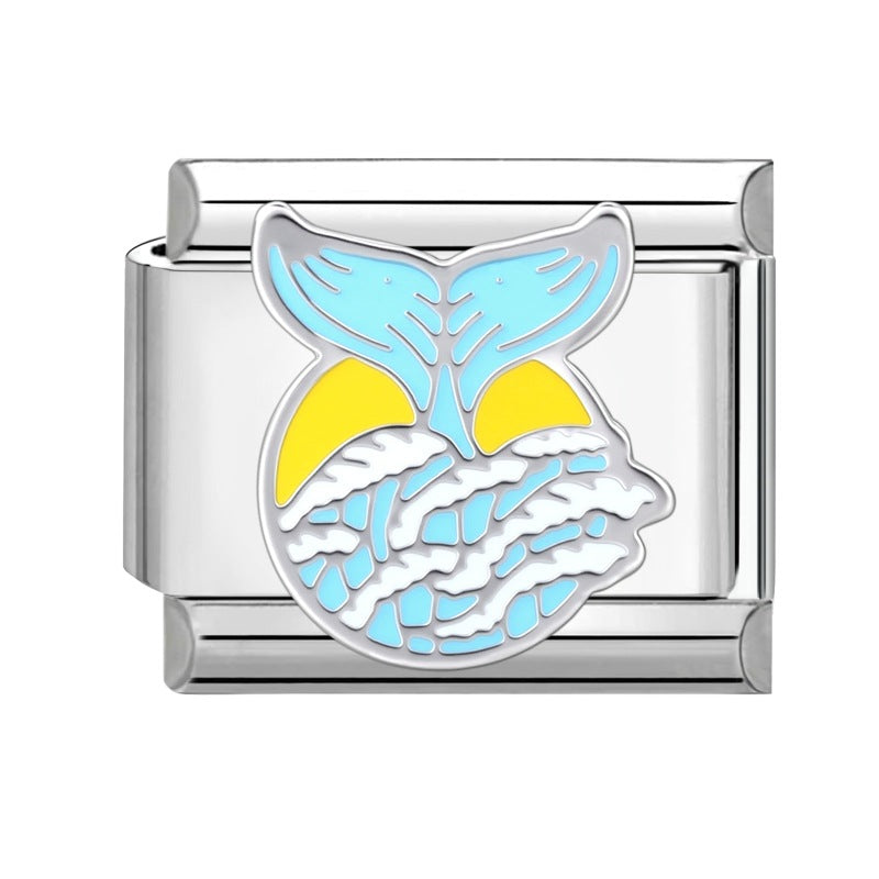 Wholesale Italian Charm Bracelet 9mm DIY Splicing Cute Creative Stainless Steel Composable Bracelet