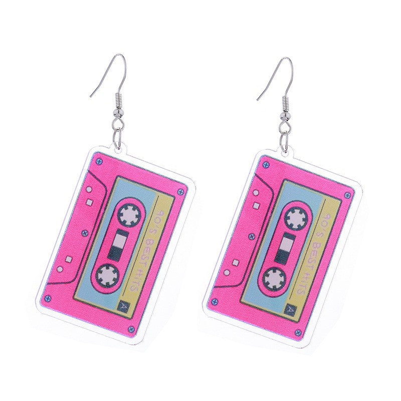 Wholesale Simple Fashion Acrylic Printed Earrings ACC-ES-CT032