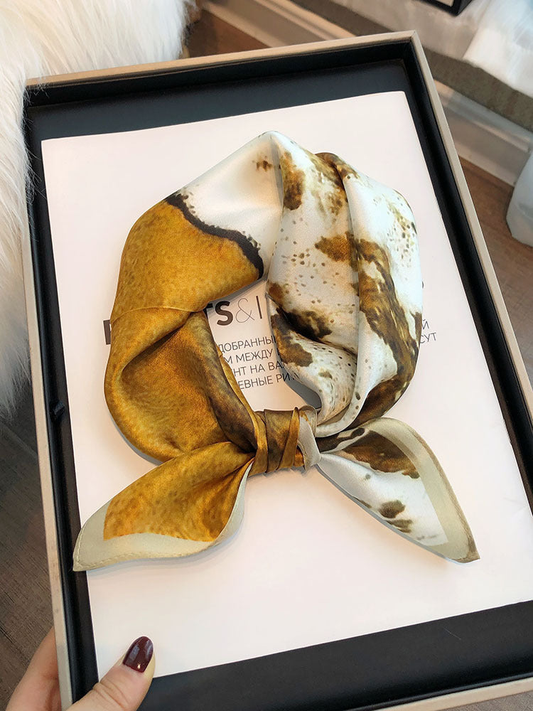 Wholesale versatile high-grade  Silk f 53* 53cm Large Square  Scarf