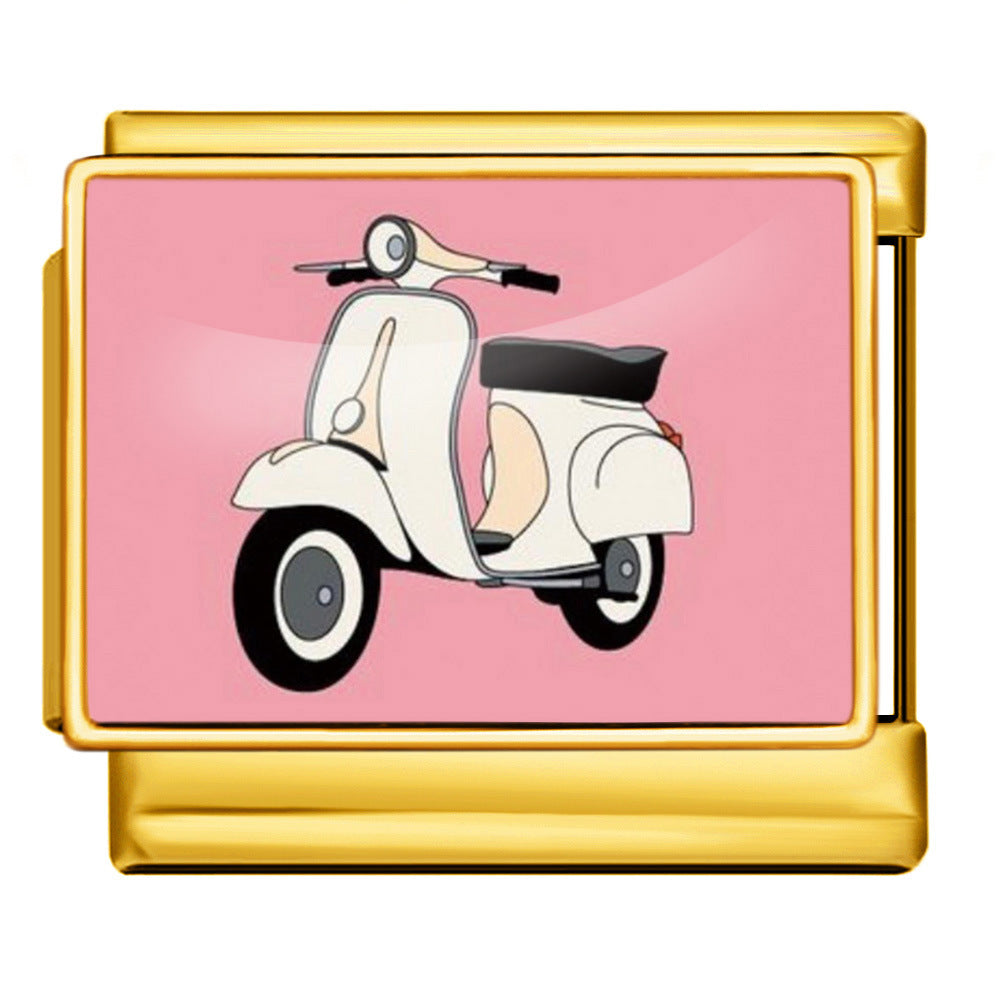 Wholesale  Italian Charm Bracelet 9mm DIY image printingCreative Stainless Steel Composable Bracelet