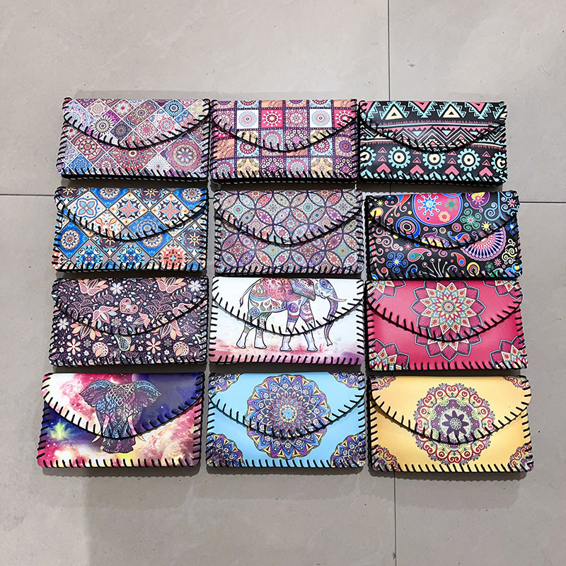 Wholesale Ethnic Style One-shoulder Mobile Phone Bag Color Printing Hand-sewn Crossbody Bag Wallet ACC-WT-Mengs008