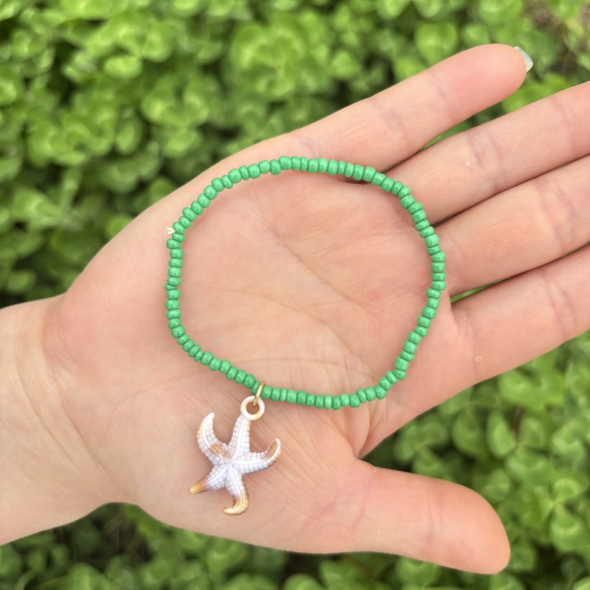 Wholesale Ocean Themed Acrylic Beaded Bracelet Handmade Dopamine Style Kids Jewelry Gift