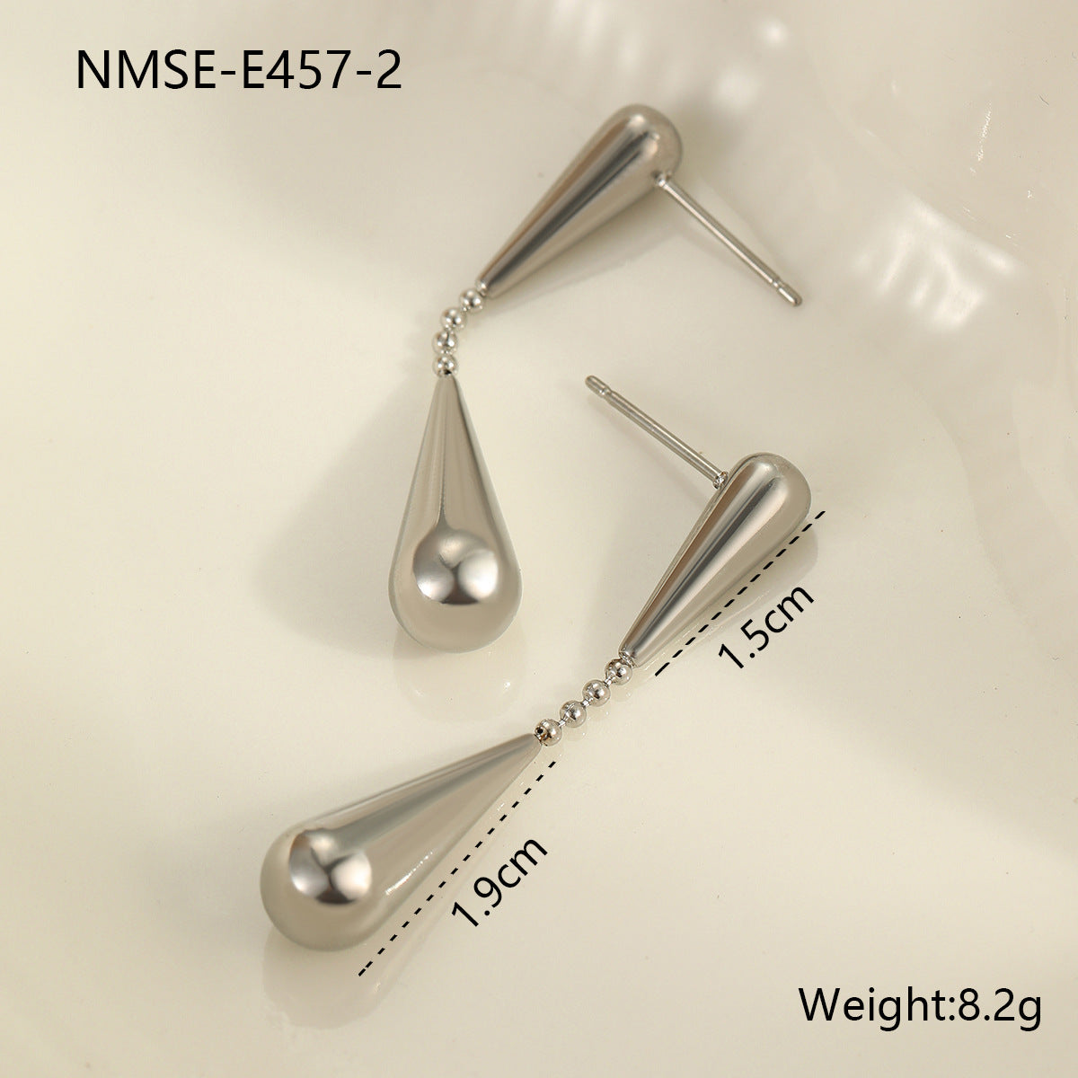 Wholesale  Minimalist Cold Wind Drops Geometric Niche Design Sense Earrings