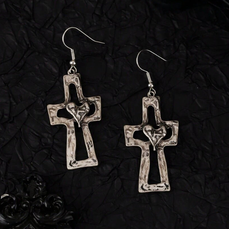 Wholesale  Cross Love Old Earrings