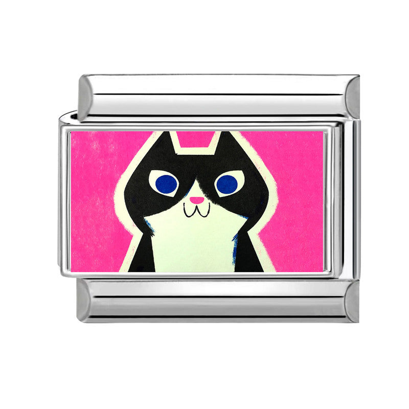 Wholesale 9mm Italian Charm Starter Bracelets DIY square Single Section Creative Stainless Steel Composable Bracelet