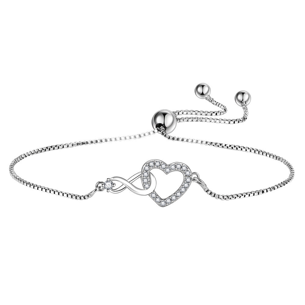Wholesale Infinity Numbers Love Heart  Bracelet