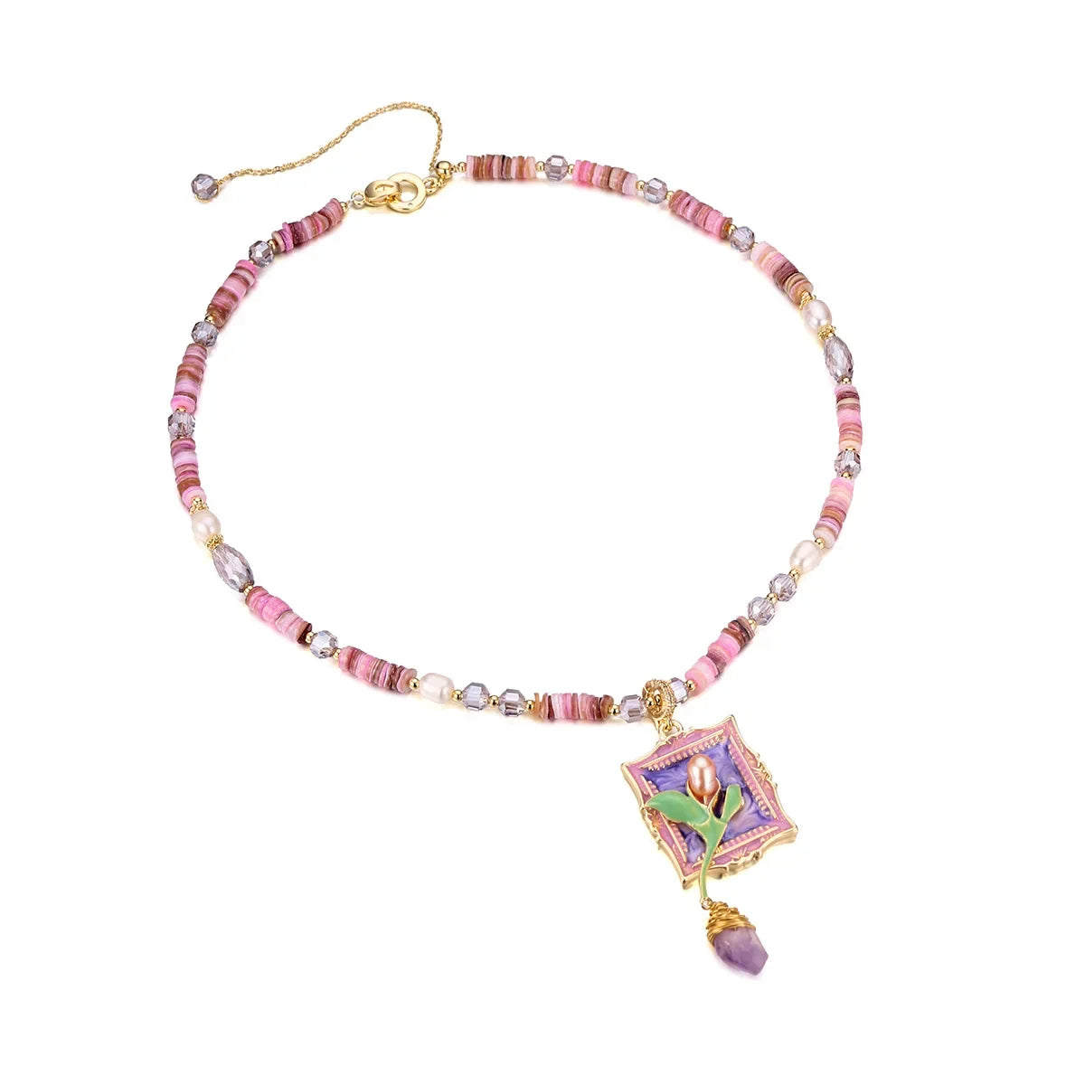 Wholesale Colorful Dopamine Beaded Necklace