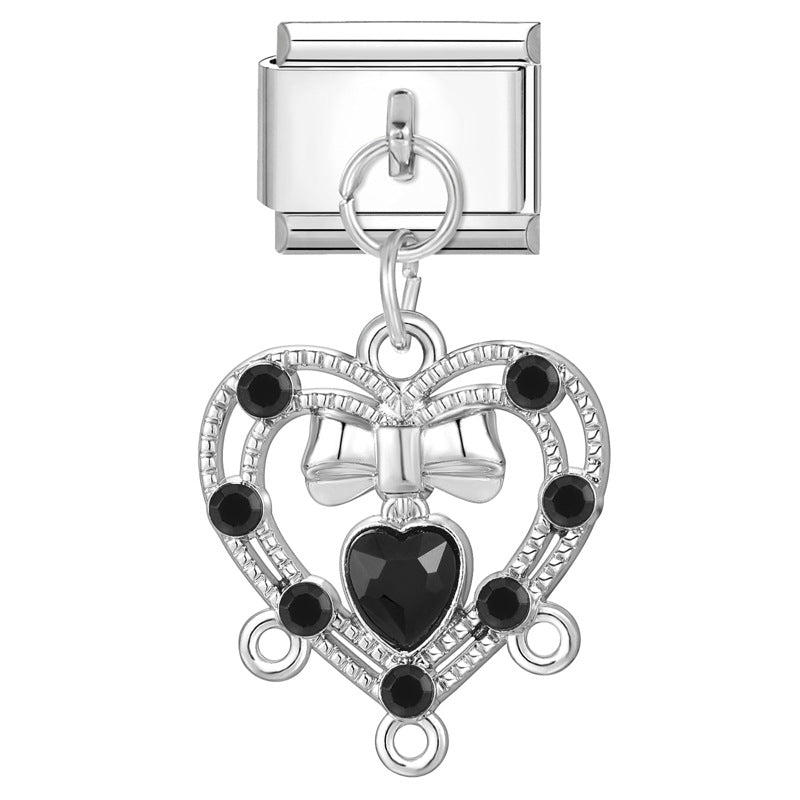 Wholesale Italian handmade pendant butterfly flower DIY jewelry