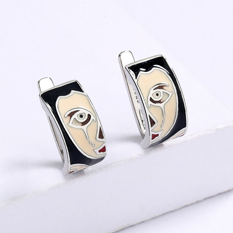 Wholesale  Cartoon Earrings Personality Tide Clown Earrings