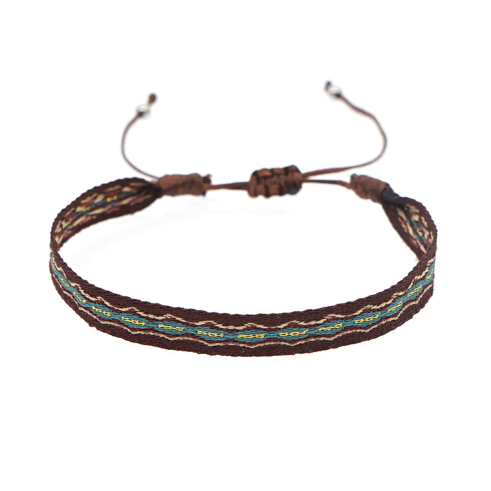 Wholesale Ethnic Style Webbing Lucky Stacking Bracelets Miyuki ACC-BT-Qiqi020