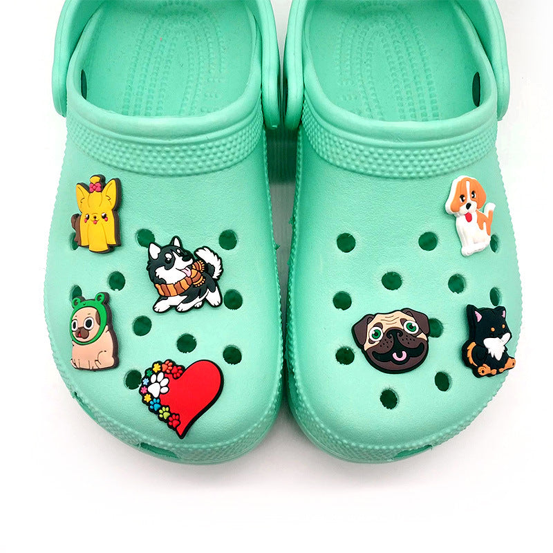 Wholesale 100pcs Random Cartoon Dog Shoes Accessories Shoes Charms