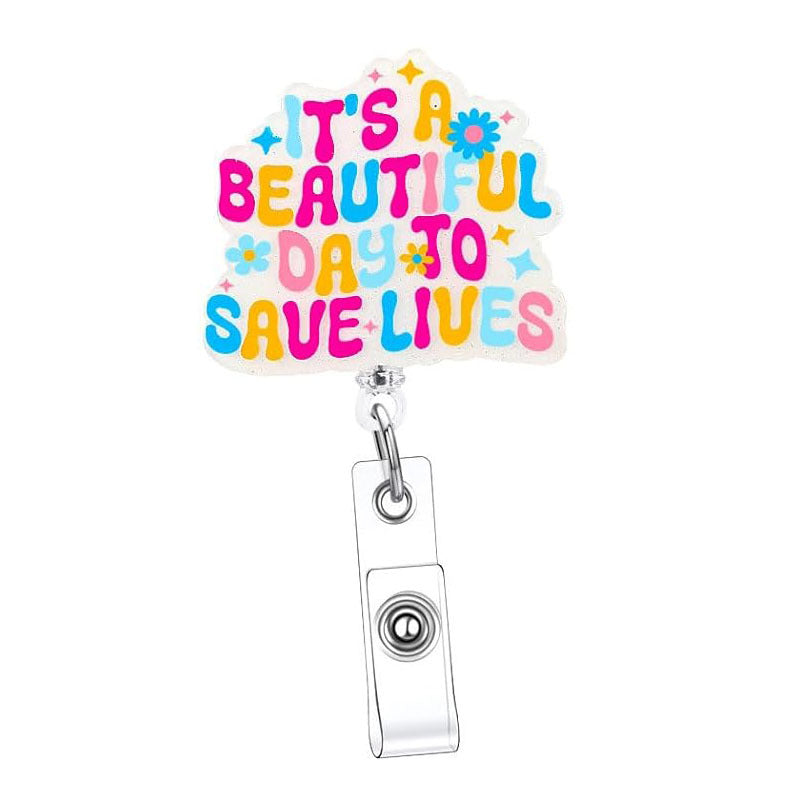 Wholesale Colorful Acrylic Printed Smiley Face Badge Scroll Keychains ACC-KC-XinDing002