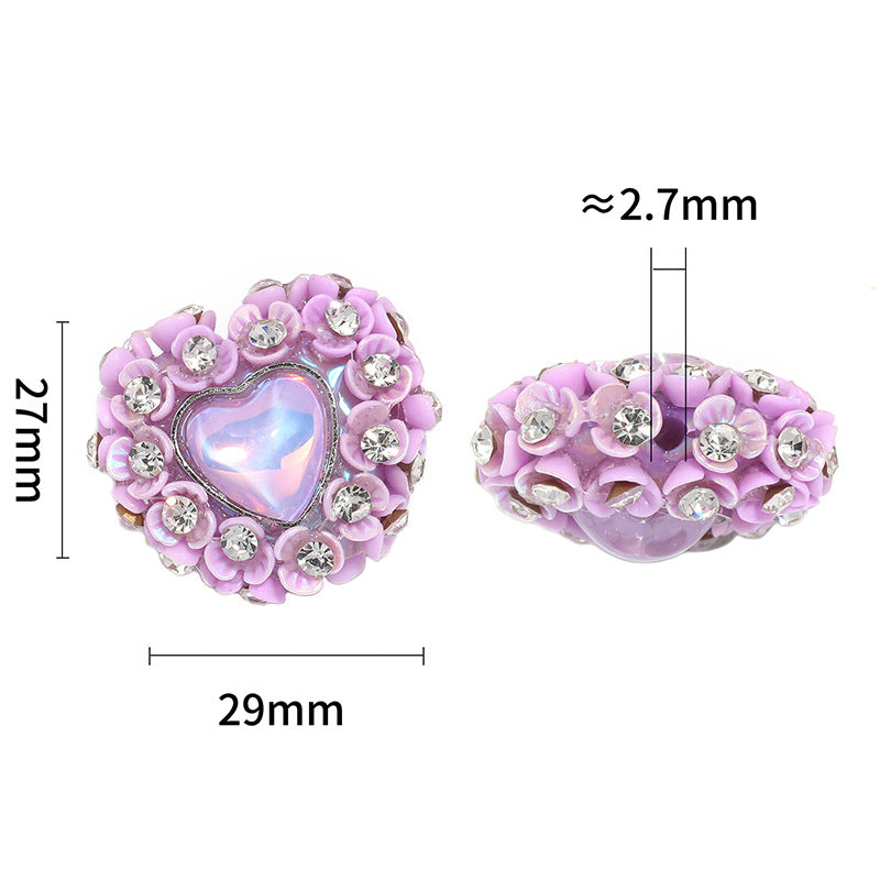 Wholesale 10pcs Crystal Beads with Straight Holes