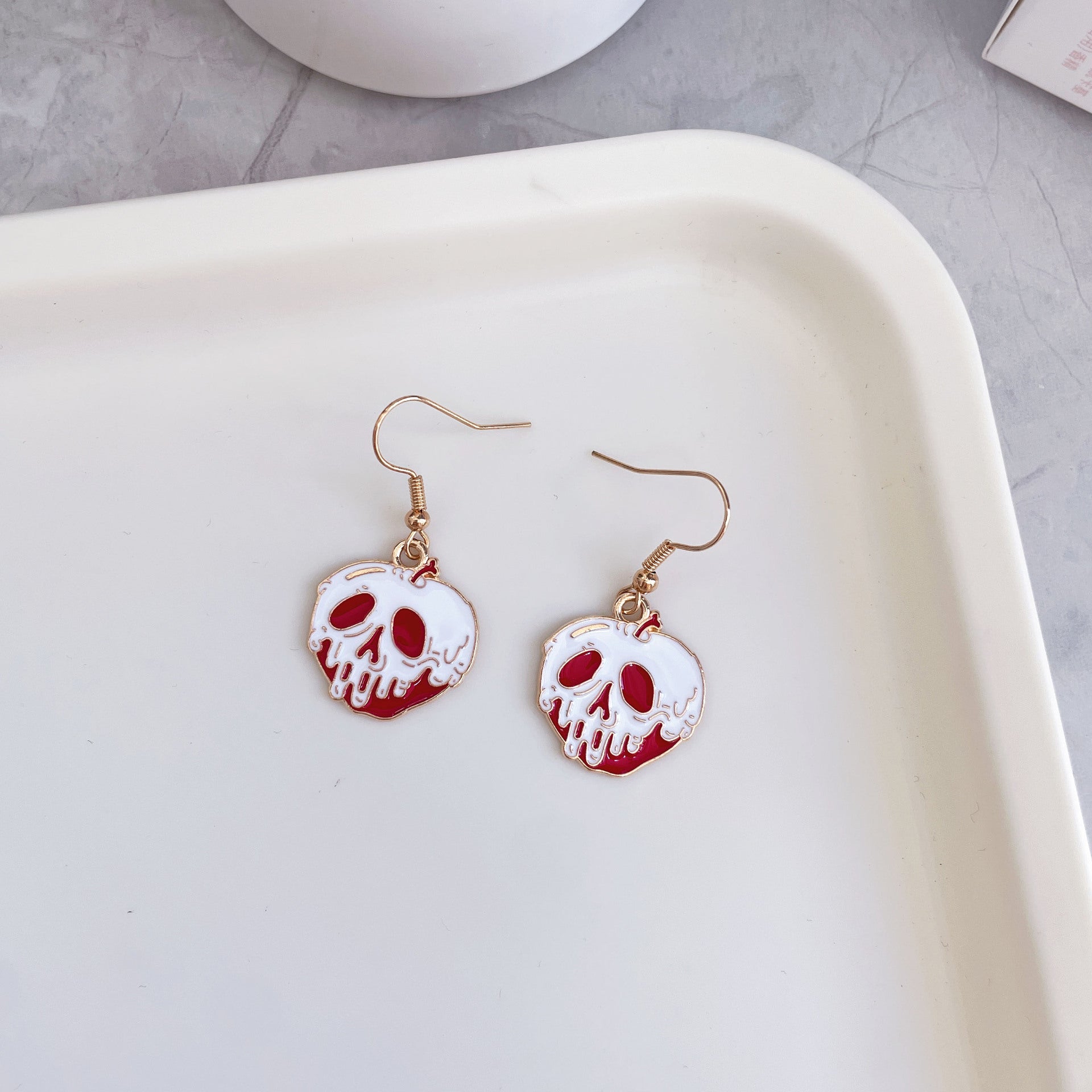 Wholesale Halloween pumpkin skull earrings  cartoon ghost bat earrings