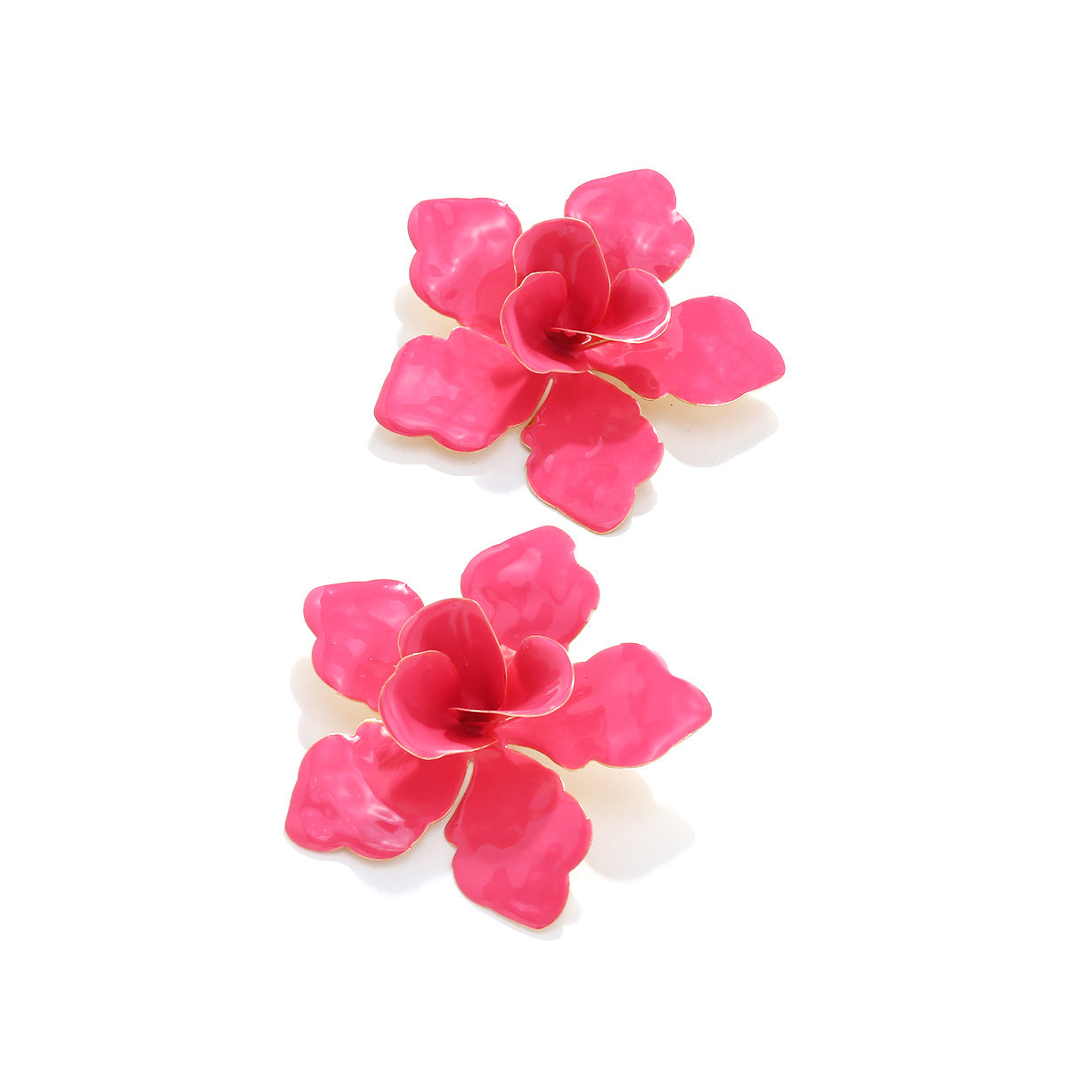 Wholesale Metal Big Flower Earring
