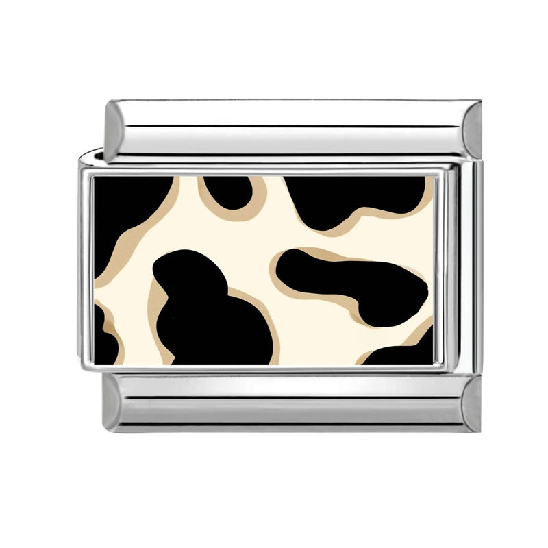 Wholesale 9mm Italian Charm Starter Bracelets DIY Heart Flower Evil Eye Series Stainless Steel Composable Bracelet