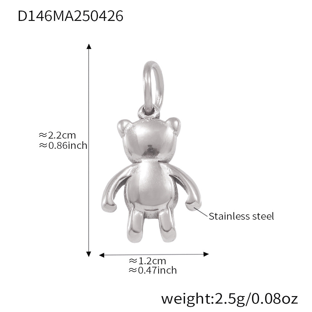 Wholesale Stainless Steel Fashion Love Bow Multi-element Bracelet